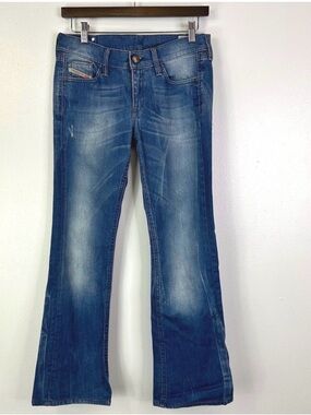 Diesel Ramys Straight Leg Mid Rise Jeans Size 27